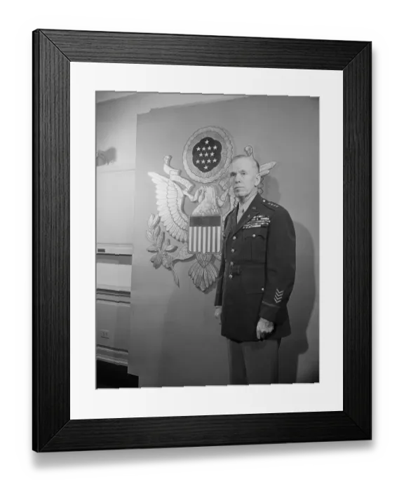 Framed Print : Photo Of Chief Of Staff General Marshall Framed Print : Photo Of Chief Of Staff General Marshall