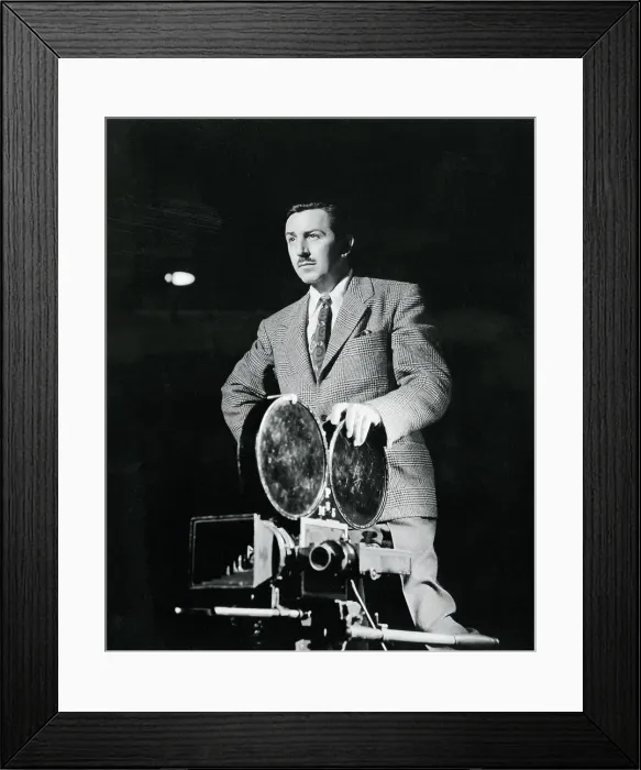 Framed Print : Walt Disney with Camera Framed Print : Walt Disney with Camera