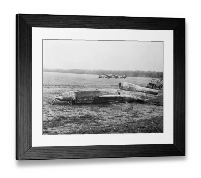Framed Print : German Bomb Scene Framed Print : German Bomb Scene