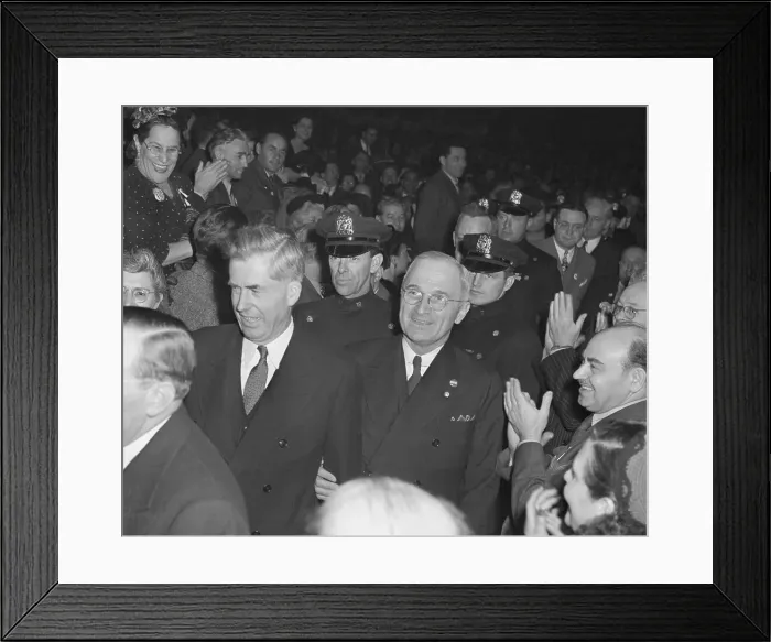 Framed Print : Politicians Entering Rally Framed Print : Politicians Entering Rally