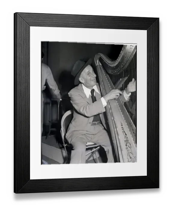 Framed Print : Jimmy Durante Plucking A Harp Framed Print : Jimmy Durante Plucking A Harp