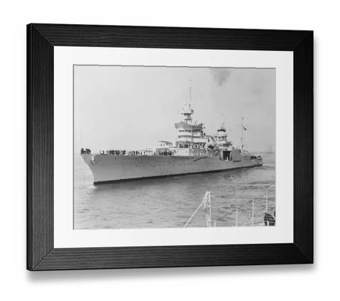 Framed Print : USS Indianapolis at Sea Framed Print : USS Indianapolis at Sea