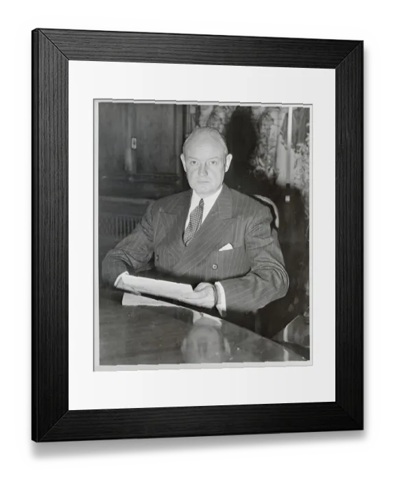 Framed Print : Portrait of Newspaper Giant Johns Knight Framed Print : Portrait of Newspaper Giant Johns Knight