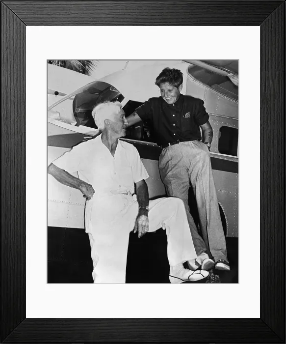 Framed Print : Betty Carstairs and Gar Wood Framed Print : Betty Carstairs and Gar Wood