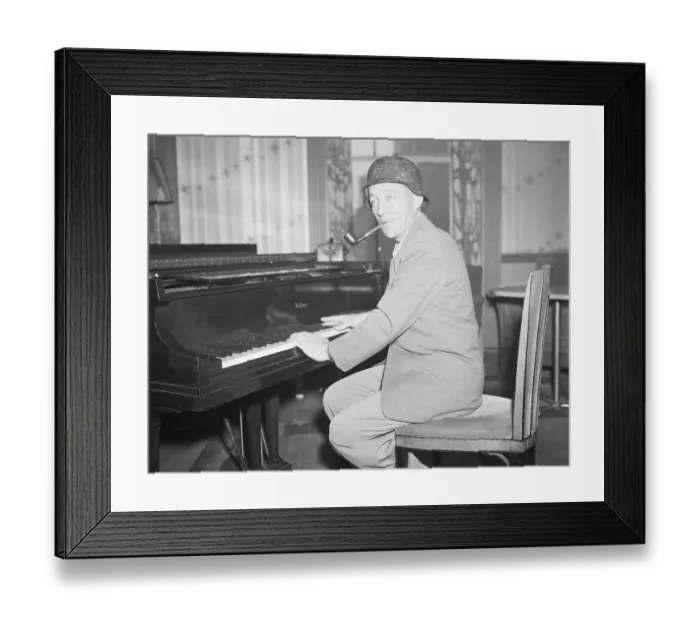 Framed Print : Bing Crosby Playing Piano Framed Print : Bing Crosby Playing Piano
