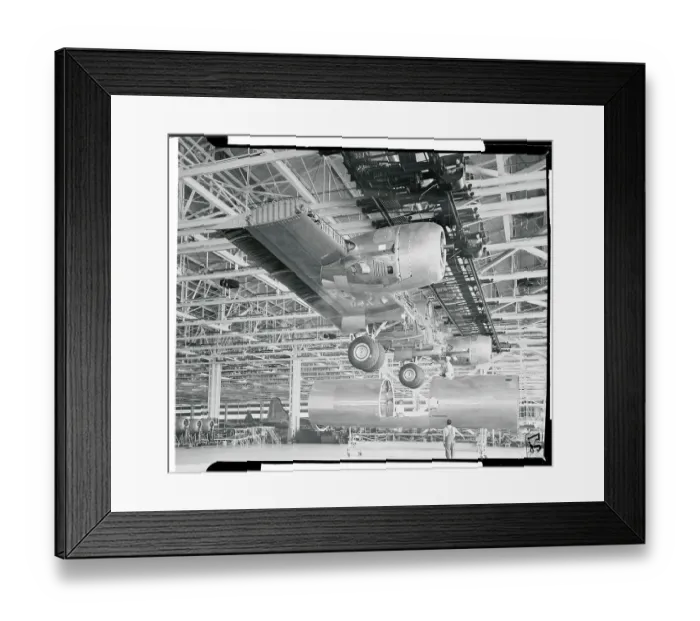 Framed Print : Airplane Parts Being Made