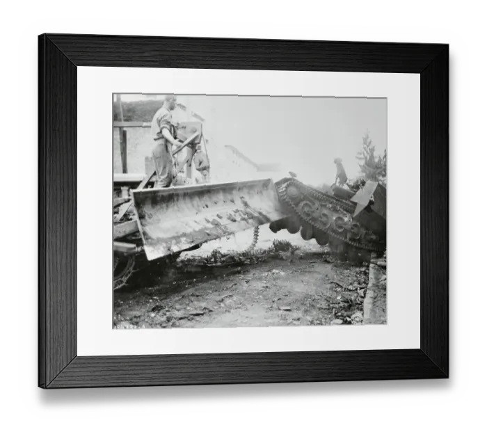 Framed Print : Combat engineers Clearing Rubble Framed Print : Combat engineers Clearing Rubble