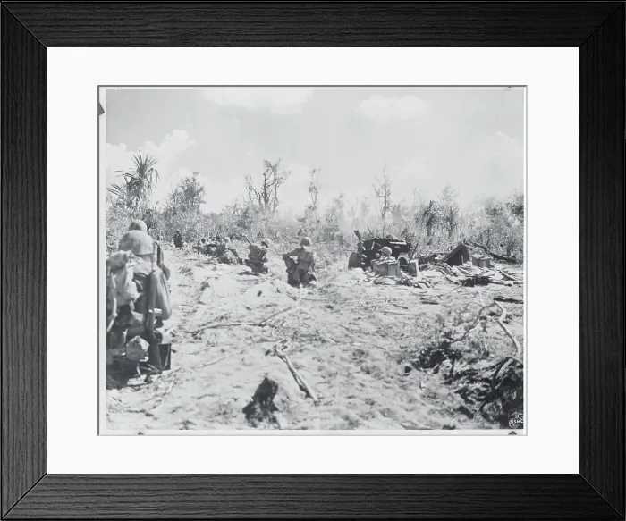 Framed Print : US Marines Lying in Wait Framed Print : US Marines Lying in Wait
