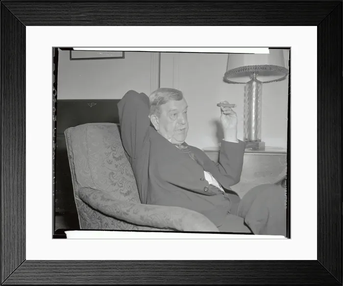 Framed Print : Senator Ellison Smith Smoking Cigar Framed Print : Senator Ellison Smith Smoking Cigar