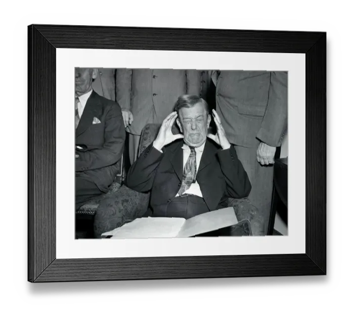Framed Print : Senator Ellison Smith Holding Head Framed Print : Senator Ellison Smith Holding Head
