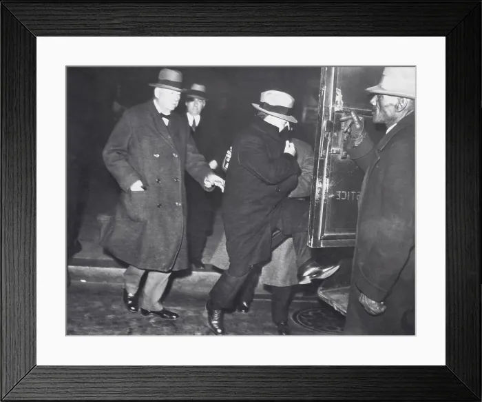 Framed Print : Waxey Gordon Entering Patrol Wagon Framed Print : Waxey Gordon Entering Patrol Wagon