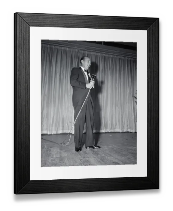 Framed Print : Bing Crosby Singing Framed Print : Bing Crosby Singing