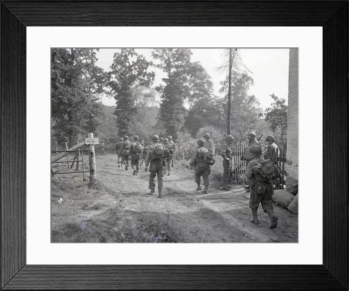 Framed Print : American Troops Enter Germany Framed Print : American Troops Enter Germany