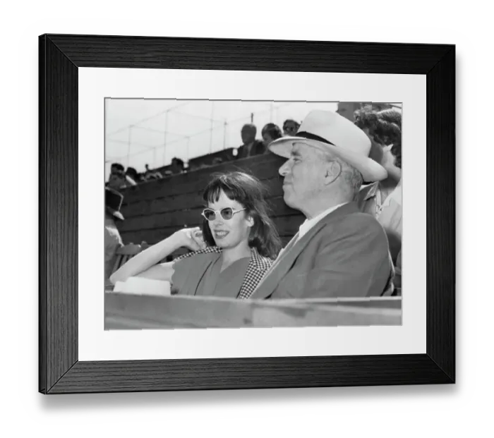 Framed Print : Charlie Chaplin and Wife Oona O'Neill Framed Print : Charlie Chaplin and Wife Oona O'Neill