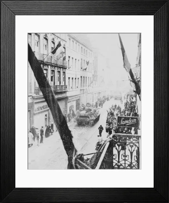 Framed Print : Tanks Riding Through the Streets Framed Print : Tanks Riding Through the Streets