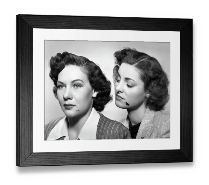 Framed Print : The Beauty Marks of Politics Framed Print : The Beauty Marks of Politics