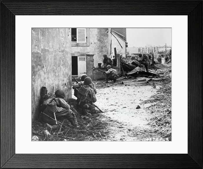 Framed Print : Infantrymen Advancing Framed Print : Infantrymen Advancing