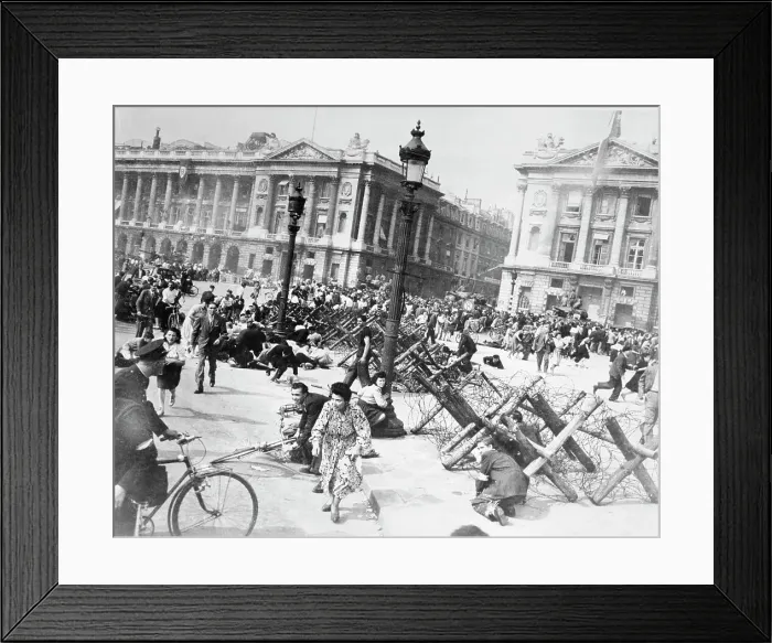 Framed Print : Parisians Dodging Firing Bullets Framed Print : Parisians Dodging Firing Bullets