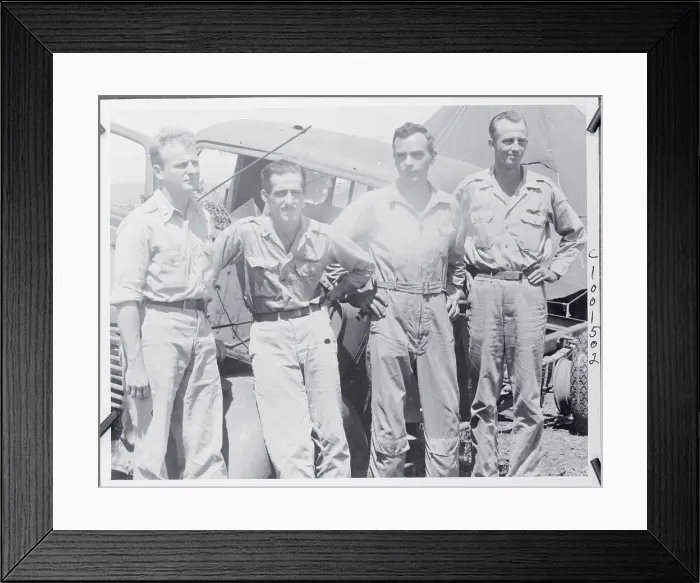 Framed Print : Thomas McGuire with Other Ace Fighter Pilots Framed Print : Thomas McGuire with Other Ace Fighter Pilots