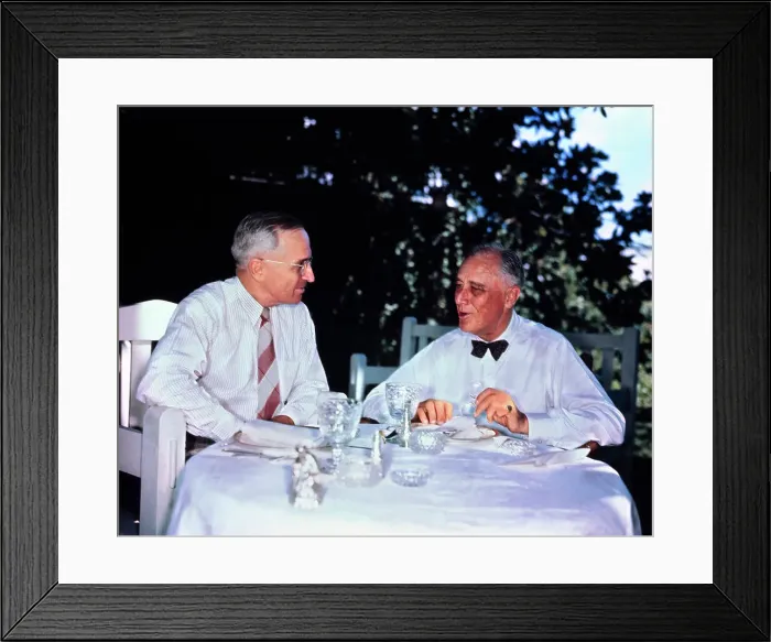 Framed Print : Franklin D. Roosevelt and Harry Truman Framed Print : Franklin D. Roosevelt and Harry Truman