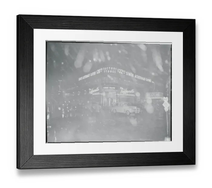 Framed Print : Wind and Rain Slamming New York