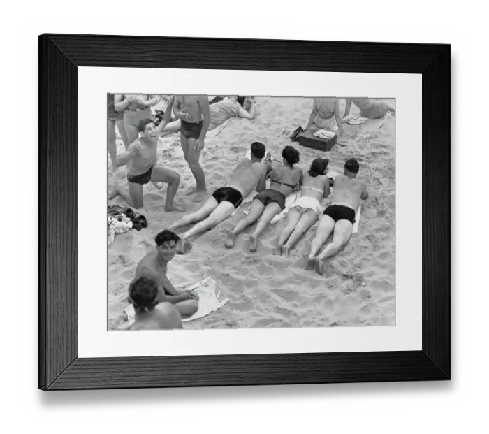 Framed Print : Bathers at Coney Island Framed Print : Bathers at Coney Island