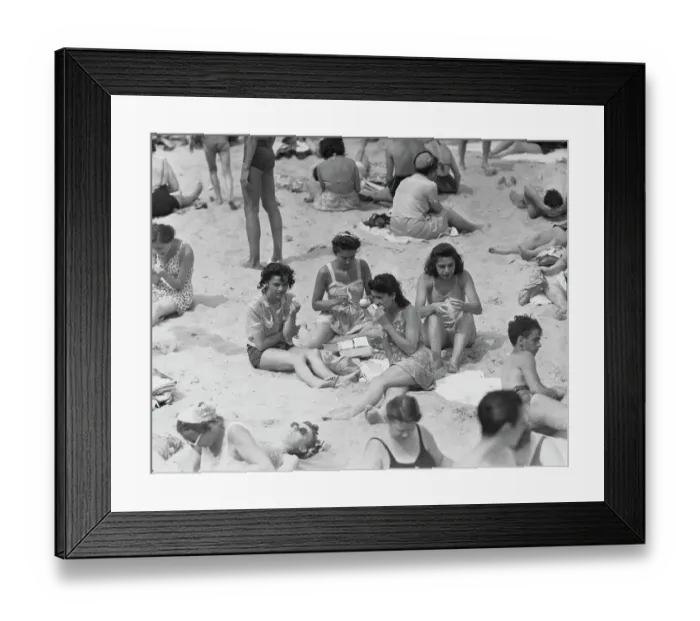 Framed Print : Coney Island Picnic Framed Print : Coney Island Picnic