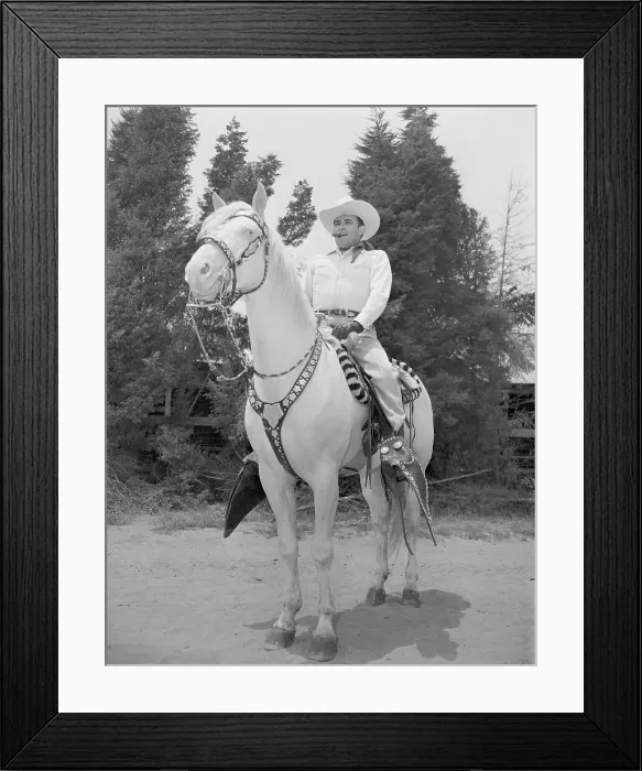 Framed Print : Bob Wills on His Horse