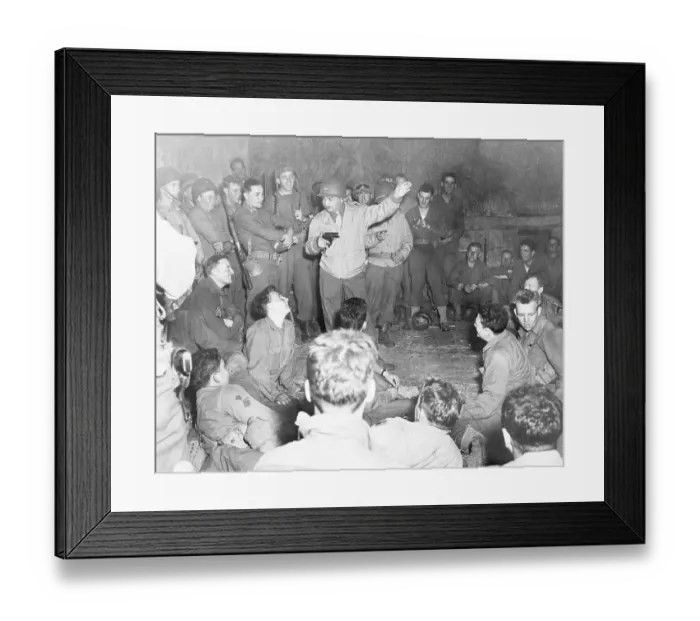 Framed Print : Edward G. Robinson Performing with USO Show Framed Print : Edward G. Robinson Performing with USO Show