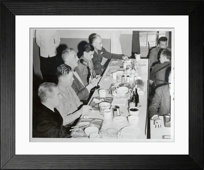 Framed Print : President Roosevelt Addressing GI's Framed Print : President Roosevelt Addressing GI's