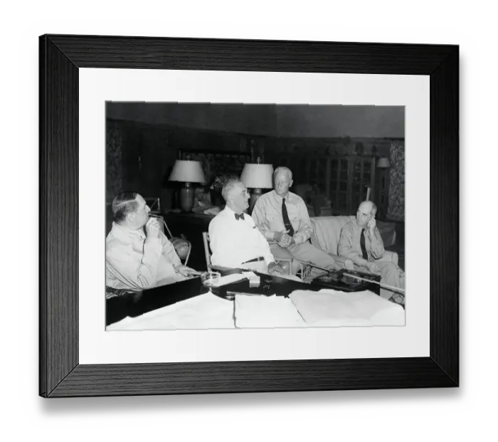 Framed Print : President Franklin D. Roosevelt with His Advisory Staff Framed Print : President Franklin D. Roosevelt with His Advisory Staff