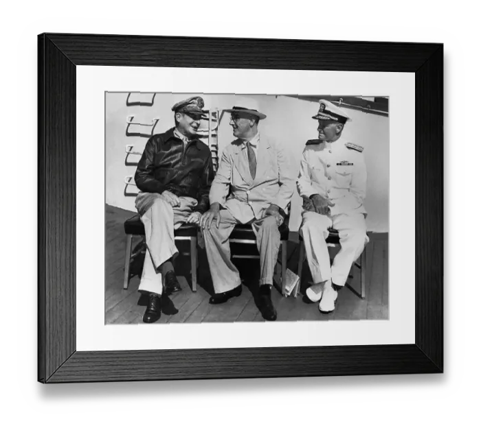 Framed Print : MacArthur, Roosevelt, and Nimitz Framed Print : MacArthur, Roosevelt, and Nimitz