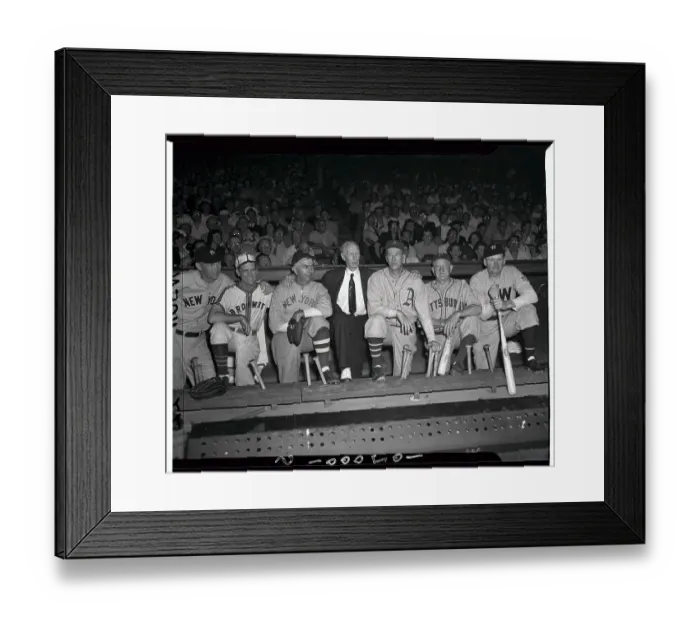 Framed Print : Connie Mack Surrounded by Other Old Timers Framed Print : Connie Mack Surrounded by Other Old Timers