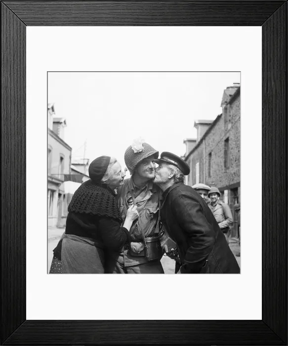Framed Print : Soldier Receives Welcome Home Kisses Framed Print : Soldier Receives Welcome Home Kisses