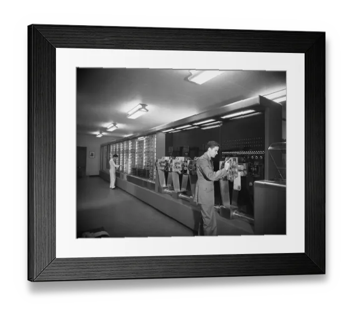 Framed Print : Early IBM Computer Framed Print : Early IBM Computer