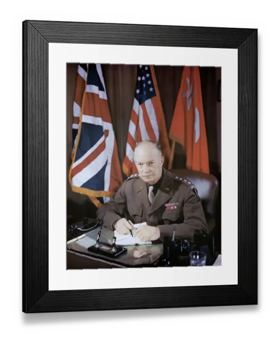 Framed Print : Portrait of Dwight D. Eisenhower