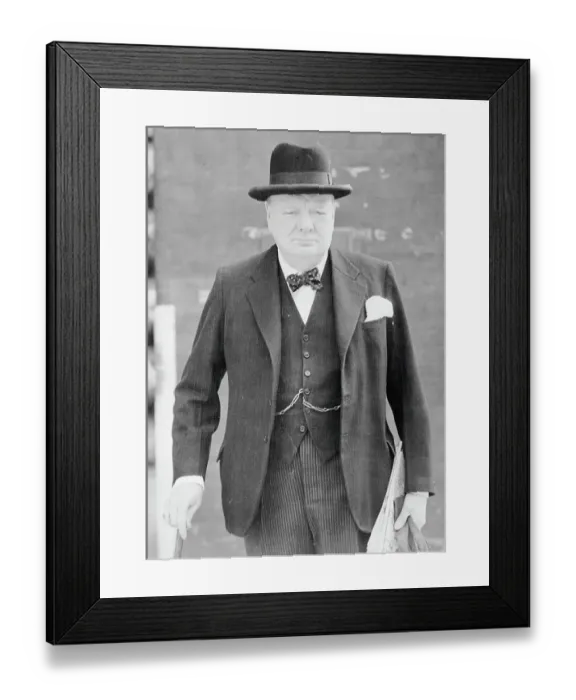Framed Print : Portrait of Winston Churchill Framed Print : Portrait of Winston Churchill