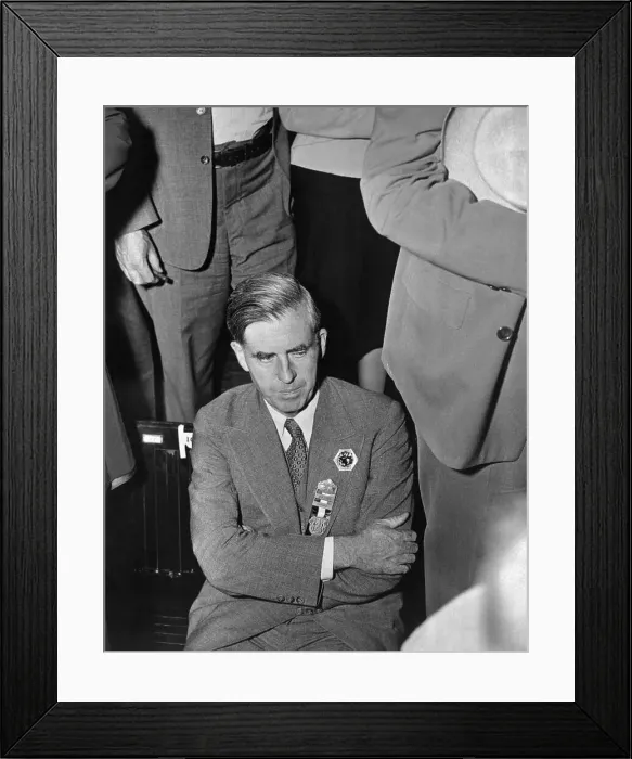 Framed Print : Vice President Henry A. Wallace Reclining Amidst Delegates Framed Print : Vice President Henry A. Wallace Reclining Amidst Delegates