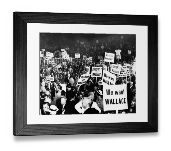 Framed Print : Showing Support for Wallace Framed Print : Showing Support for Wallace