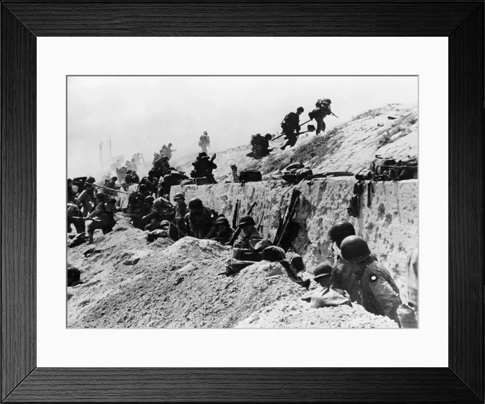Framed Print : U.S. Signal Corps Photo Over the Top in France Framed Print : U.S. Signal Corps Photo Over the Top in France