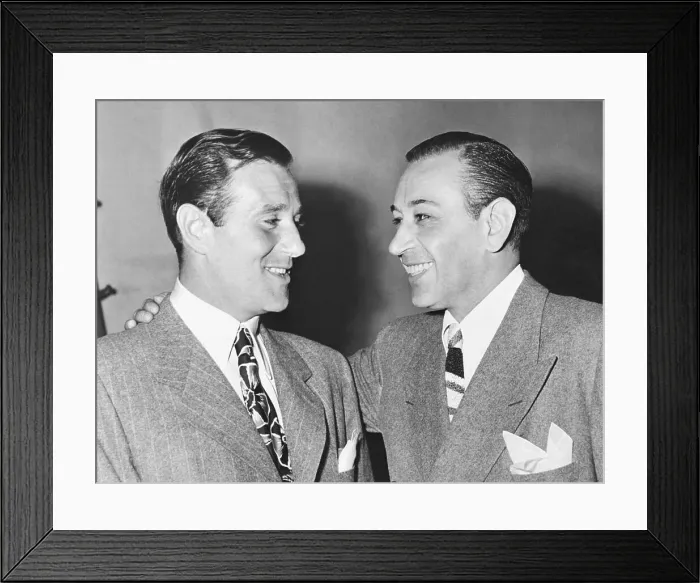 Framed Print : Bugsy Siegel and George Raft Framed Print : Bugsy Siegel and George Raft