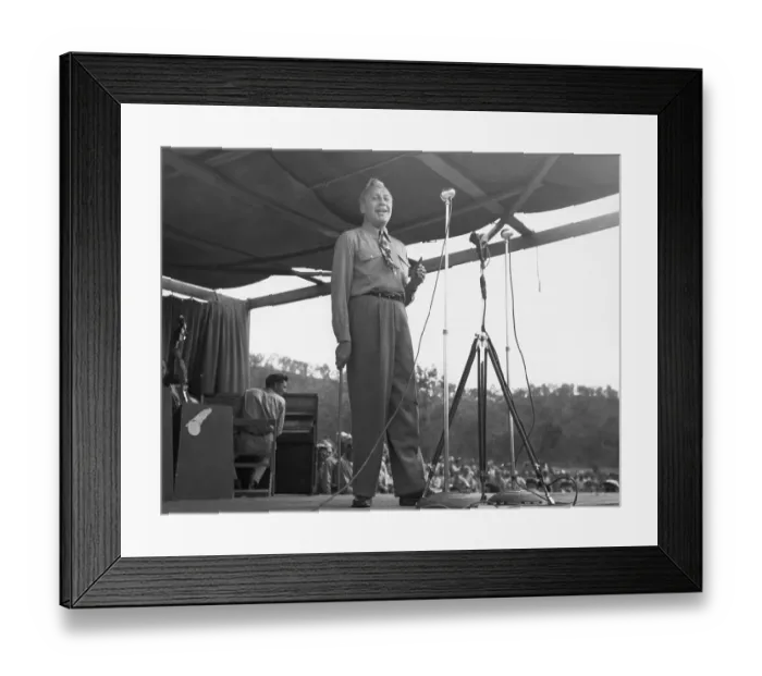 Framed Print : Jack Benny Holding Cigar Onstage at USO Show Framed Print : Jack Benny Holding Cigar Onstage at USO Show
