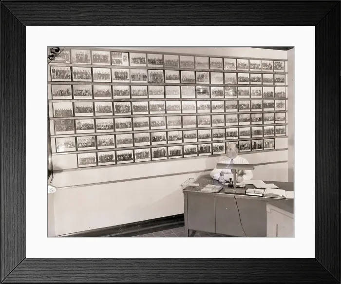 Framed Print : Photos of Draftees from Chicago