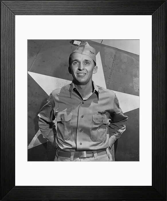 Framed Print : Lieutenant J.G. Alexander Vraciu, Air Ace Framed Print : Lieutenant J.G. Alexander Vraciu, Air Ace