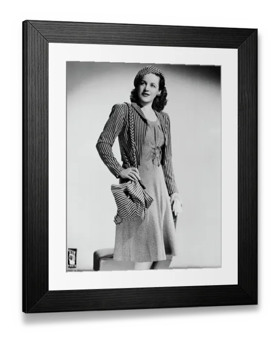Framed Print : Elenor Steber in Fashion Photo Framed Print : Elenor Steber in Fashion Photo