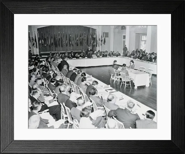Framed Print : Bretton Woods Conference Framed Print : Bretton Woods Conference