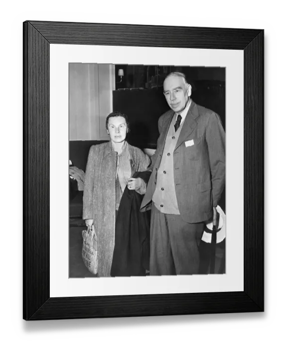 Framed Print : Lord Keynes Arrives at Bretton Woods