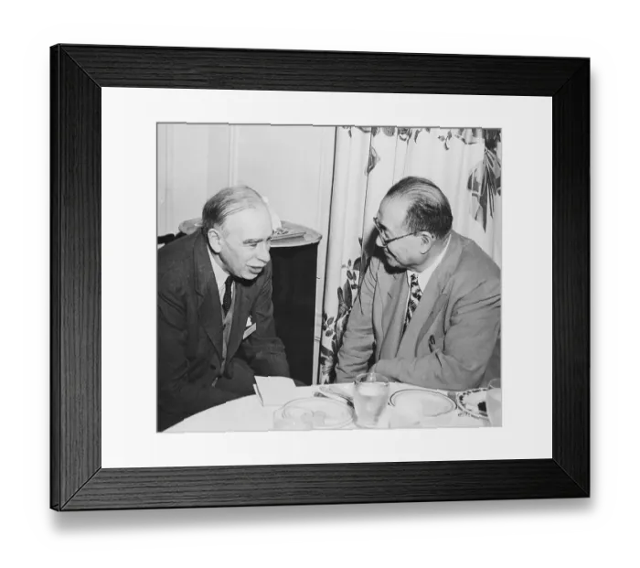 Framed Print : John Maynard Keynes and Dr. H. H. Kung Framed Print : John Maynard Keynes and Dr. H. H. Kung