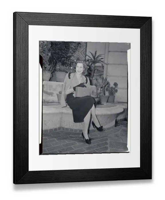Framed Print : Kitty Carlisle Sitting Framed Print : Kitty Carlisle Sitting