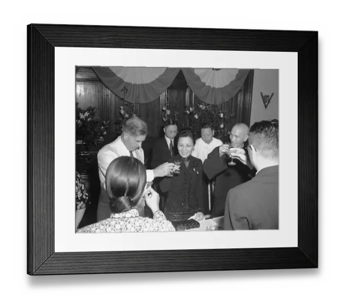 Framed Print : Henry A. Wallace Toasting with Mme. Chiang Kai-shek Framed Print : Henry A. Wallace Toasting with Mme. Chiang Kai-shek